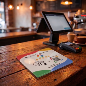 Google Review Plaque (Waves)